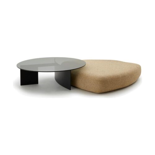 Mesa de centro C448 e Pufe 348