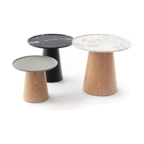 Mesa Lateral Concrete Redonda